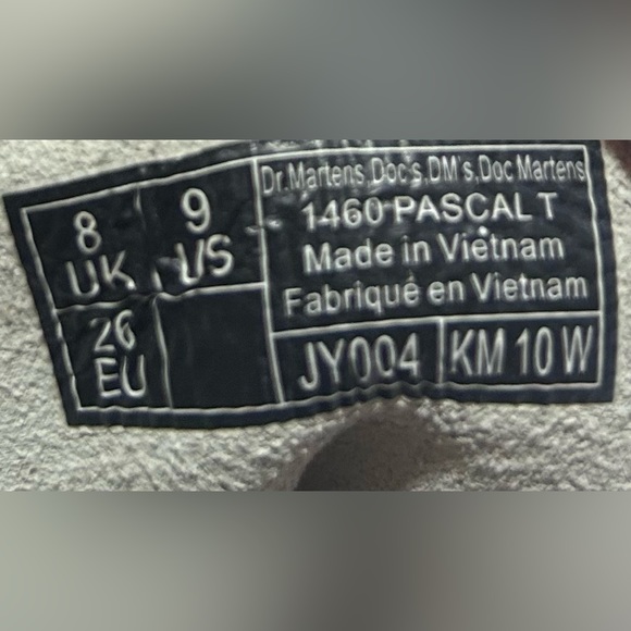 Dr. Martens 1460 Pascal T  Iridescent Rainbow Glitter Boots Girls  Kids Sz 9 - Picture 7 of 9
